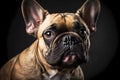 French bulldog dog portrait. Generative ai design