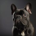The french bulldog is looking straight at the camera Royalty Free Stock Photo