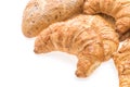 French butter croissant bread and bakery Royalty Free Stock Photo