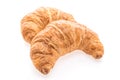 French butter croissant bread and bakery Royalty Free Stock Photo