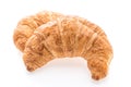 French butter croissant bread and bakery Royalty Free Stock Photo