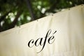 French cafe sign Royalty Free Stock Photo