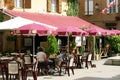 French Cafe in the sun Royalty Free Stock Photo