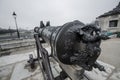 French army old Cannon in Paris Royalty Free Stock Photo