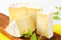 French Chaource cheese Royalty Free Stock Photo