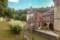 French Chateau of Bussy Rabutin in Burgundy Royalty Free Stock Photo