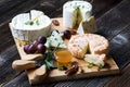 French cheese platter Royalty Free Stock Photo