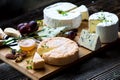 French cheese platter Royalty Free Stock Photo