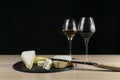 French cheese and Wine. RosÃÂ© and Bourgogne
