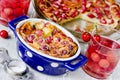 French cherry clafoutis pudding