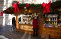 French Christmas Market in Bologna. Mercatino Francese, Piazza Minghetti. Bologna, Italy