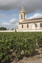 French church and vineyard