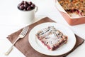 French clafoutis with cherry Royalty Free Stock Photo