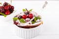 French clafoutis with cherry Royalty Free Stock Photo