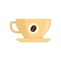 French coffee cup icon flat isolated vector Royalty Free Stock Photo