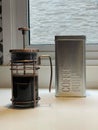 French coffee press , isolated Royalty Free Stock Photo