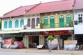 French colonial buildings shops, Battambang, Cambodia