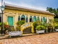 French colonial-style house in Binh Thuy village, Vietnam