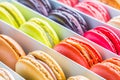 French colorful macarons