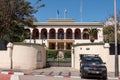 The French consulate in the city center of Tangier, based in an ol colonial building from the Franch period