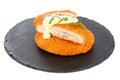 Crispy cordon bleu Royalty Free Stock Photo