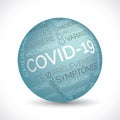 French covid 19 theme sphere