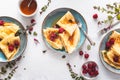 French Crepe Suzette for Chandeleur Royalty Free Stock Photo