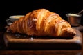 French Croissant, bakery. Butter Croissant. Delicious