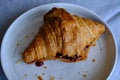 French Croissant, stuffed with blueberry jam