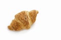 French croissants isolated on white Royalty Free Stock Photo