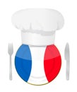 French cuisine concept illustration