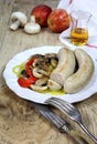French cuisine: white sausage and calvados