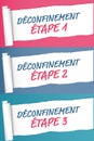 French deconfinement banner set