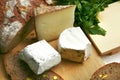 French delicatessen cheeses Royalty Free Stock Photo