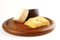 French delicatessen cheeses Royalty Free Stock Photo