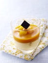 French delicious desserts, Mango pudding,