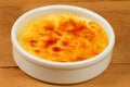 French dessert creme brulee Royalty Free Stock Photo