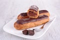 French dessert,eclair Royalty Free Stock Photo