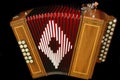 French diatonic accordion Royalty Free Stock Photo