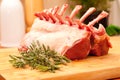 French dressed rack of lamb Royalty Free Stock Photo