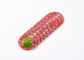 French dry salami Royalty Free Stock Photo