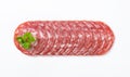 French dry salami Royalty Free Stock Photo