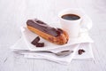 French eclair pastry Royalty Free Stock Photo