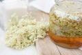 French elderflower syrup Royalty Free Stock Photo