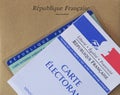 French electoral card and ballot paper