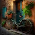 French Escape. Bicycle Adventure. Cycling, village life Royalty Free Stock Photo