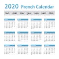 2020 French European Calendar