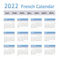 2022 French European Calendar. Weeks start on Monday