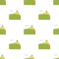 French field pattern seamless vector