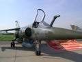 French fighter aircraft at MAKS exhibition